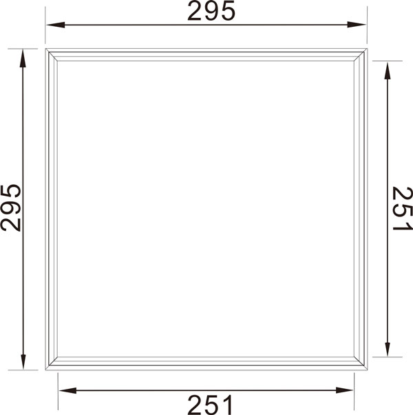 300x300mm LED panel light