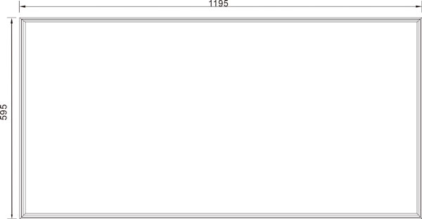 600x1200mm LED panel light